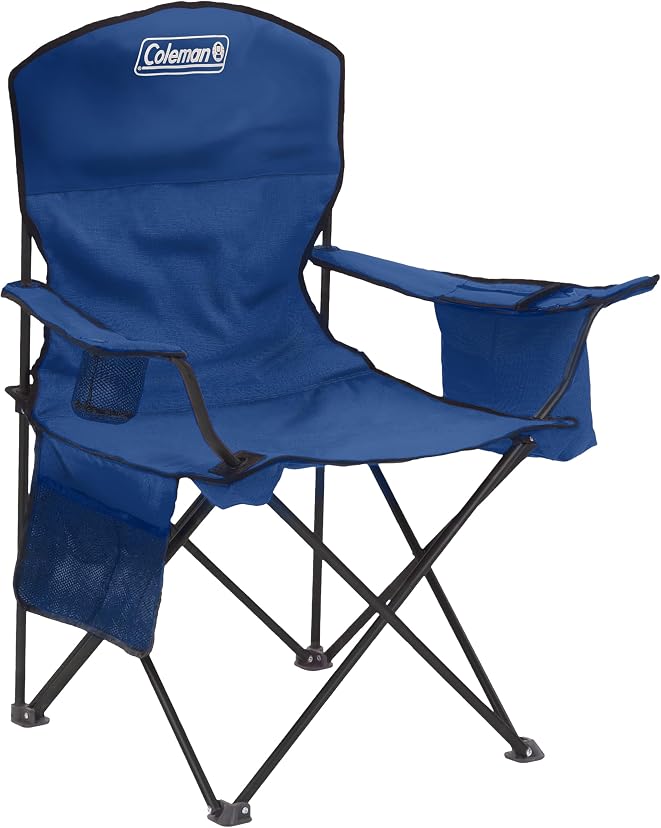 Coleman camping chair with built-in cooler